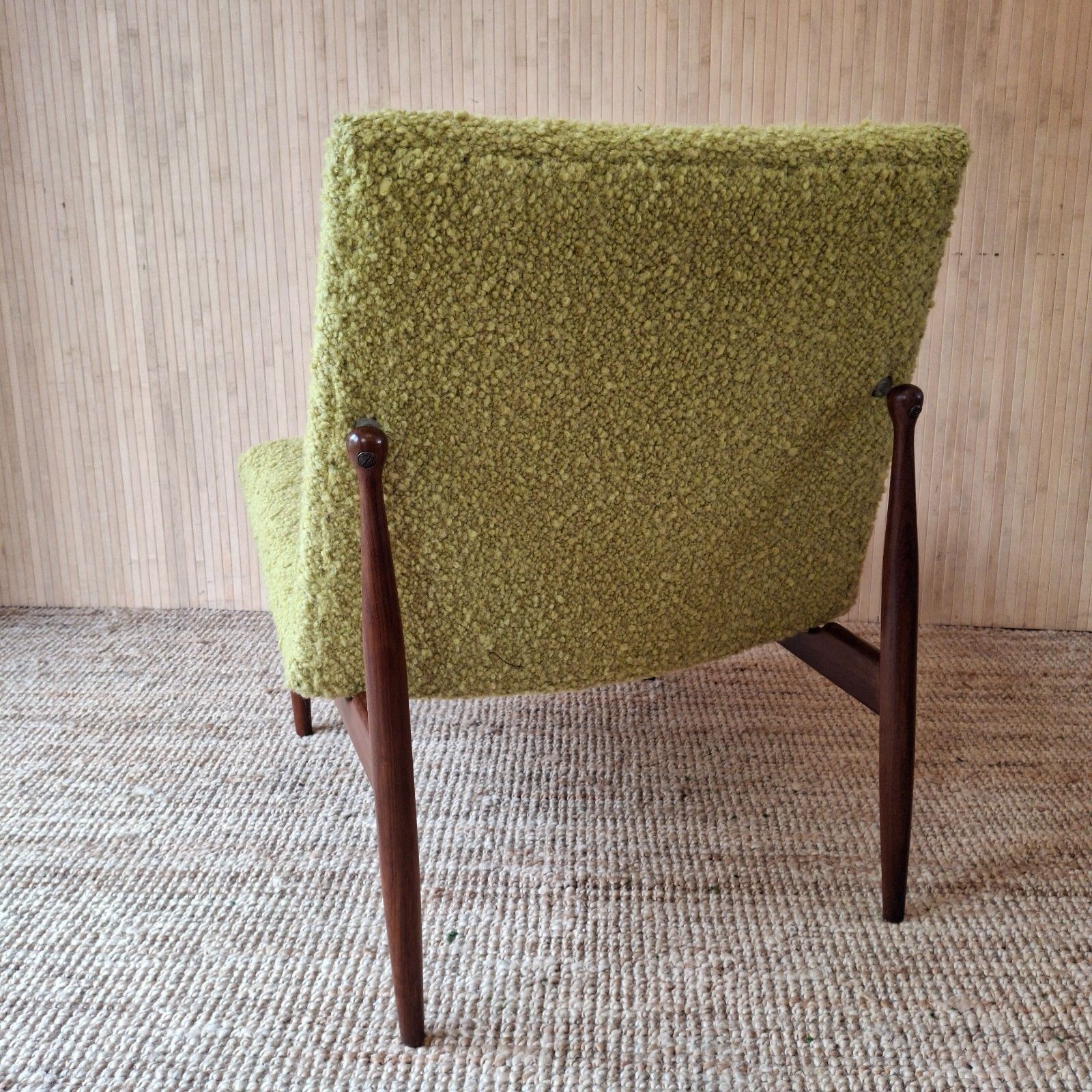 photo vinterior Fab Vintage 1960s Kofod Larsen G Plan Television Easy Chair Chartreuse Boucle
