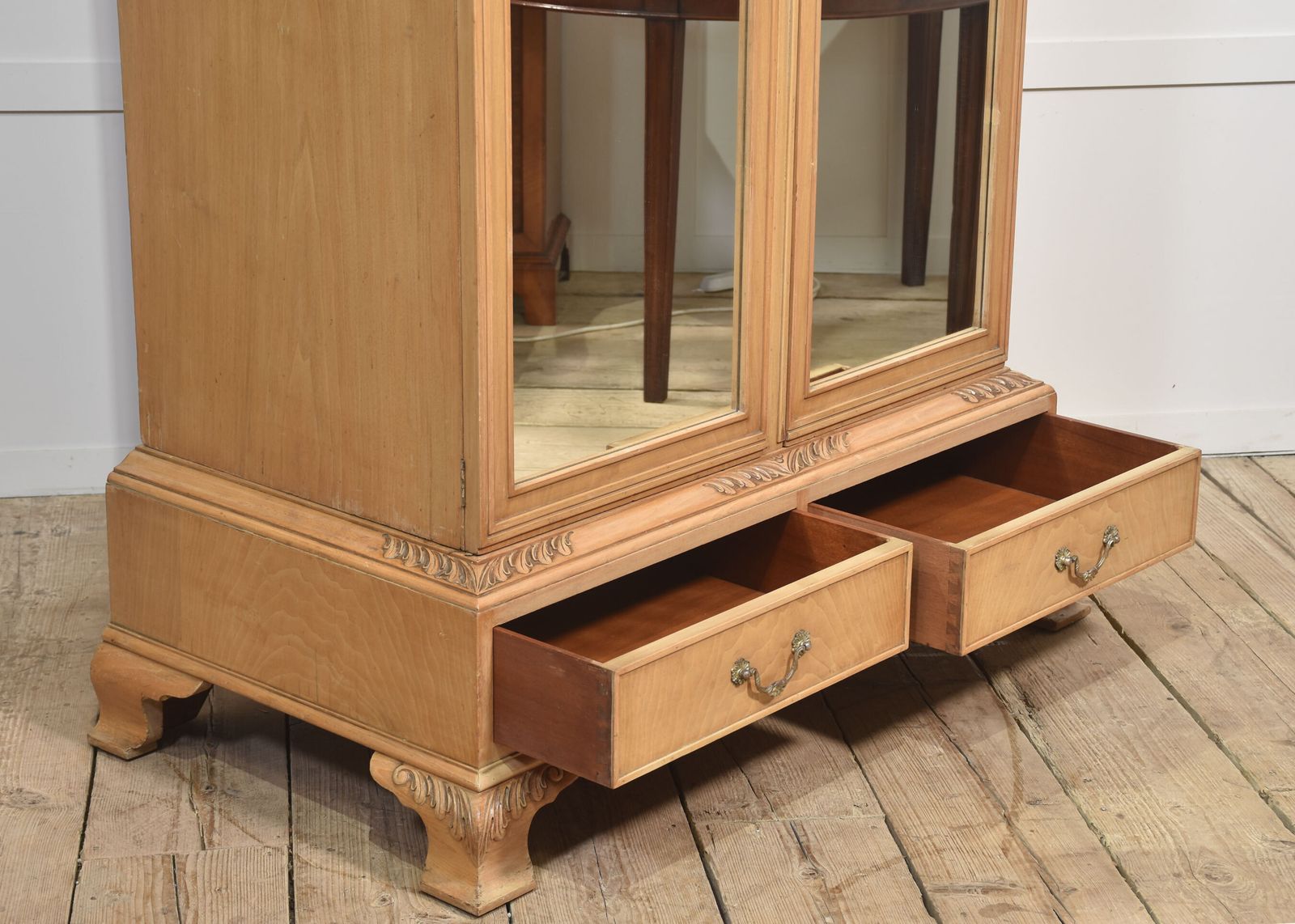 Near Pair Of Walnut Wardrobes photo for sale