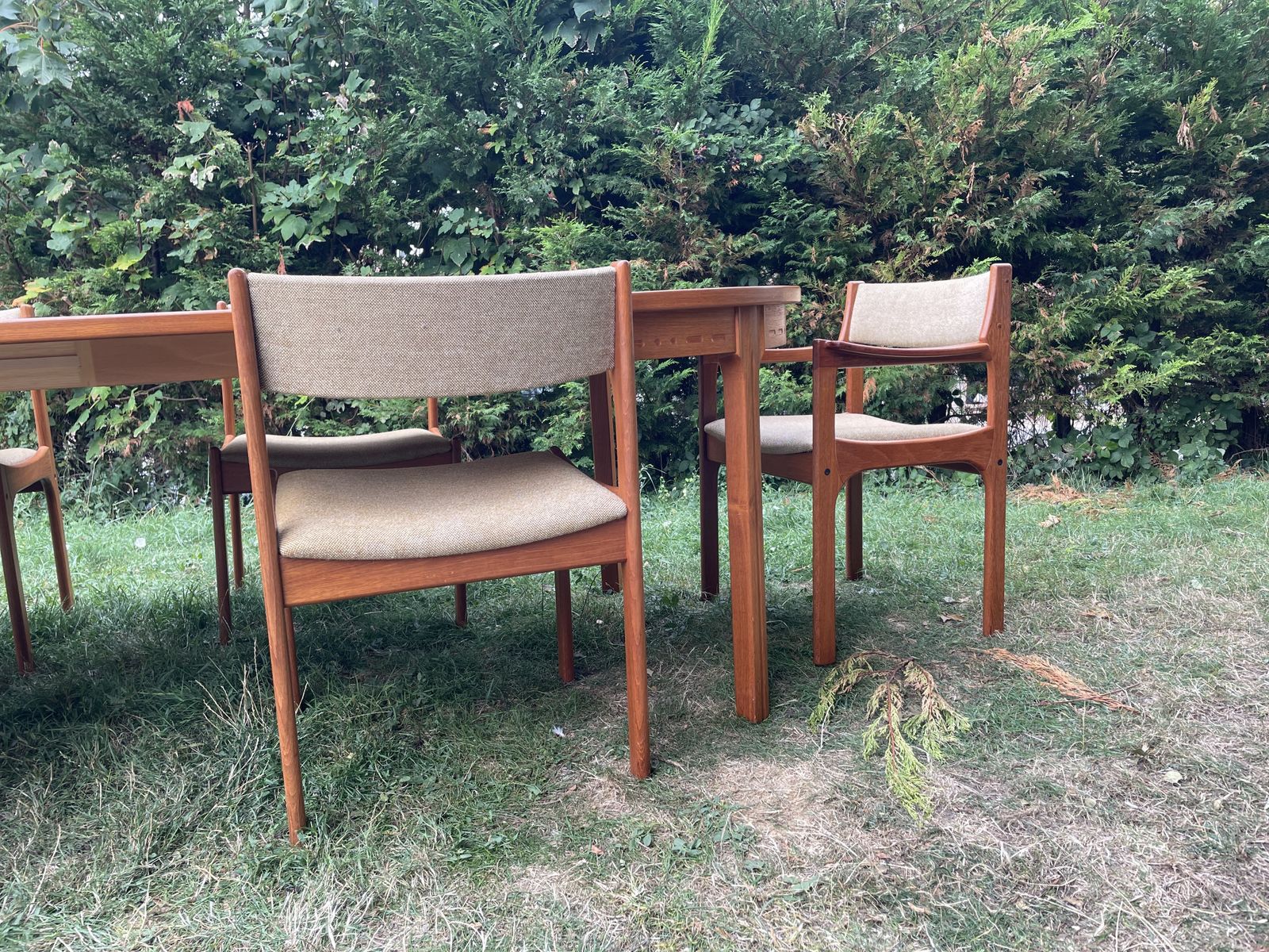 2195.0 Nils Jonsson For Troeds – Double Extending Dining Table And Chairs (C.1970) photo