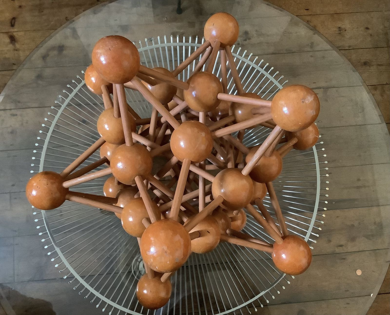 1960s Atomic Wooden Science Sculpture photo furniture