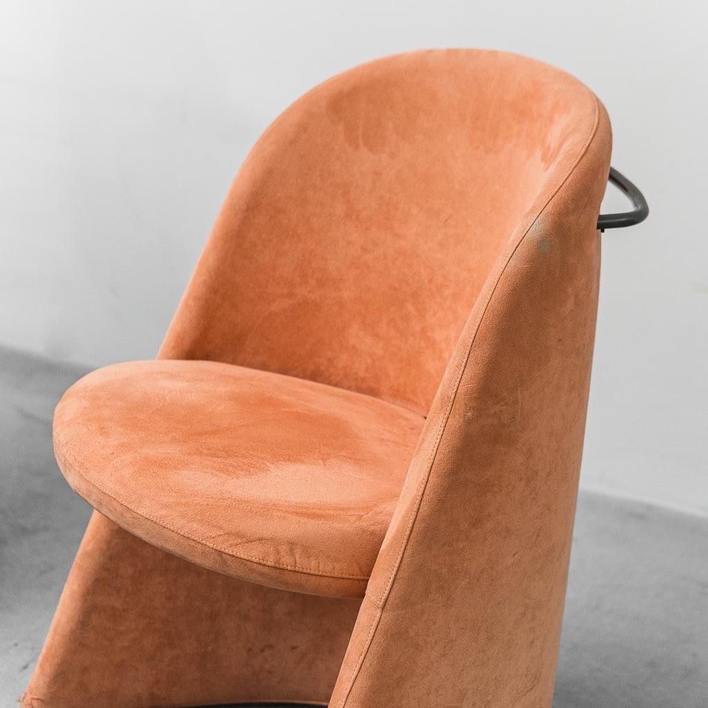 photo vinterior Pair Of 1970s Vintage Modern Antique Folding Fabric Armchairs
