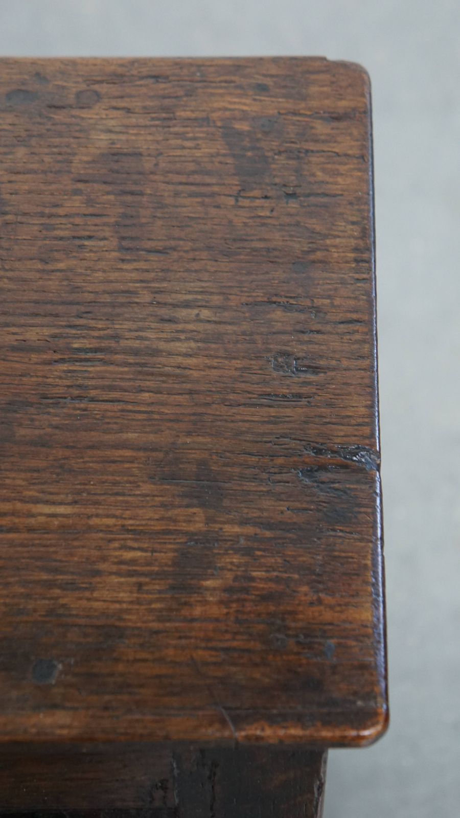 photo for sale Charming And Versatile Signed Antique English Oak Joint Stool/Side Table From The 17th Century
