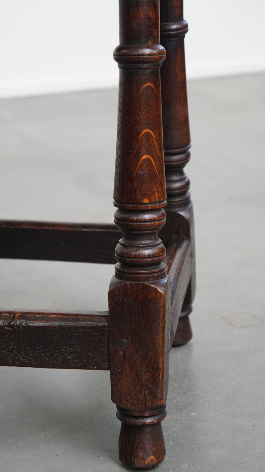Furniture Timeless And Elegant Antique English Oak Joint Stool/ Stool/ Side Table From The 17th Century With Beautiful Colors photo