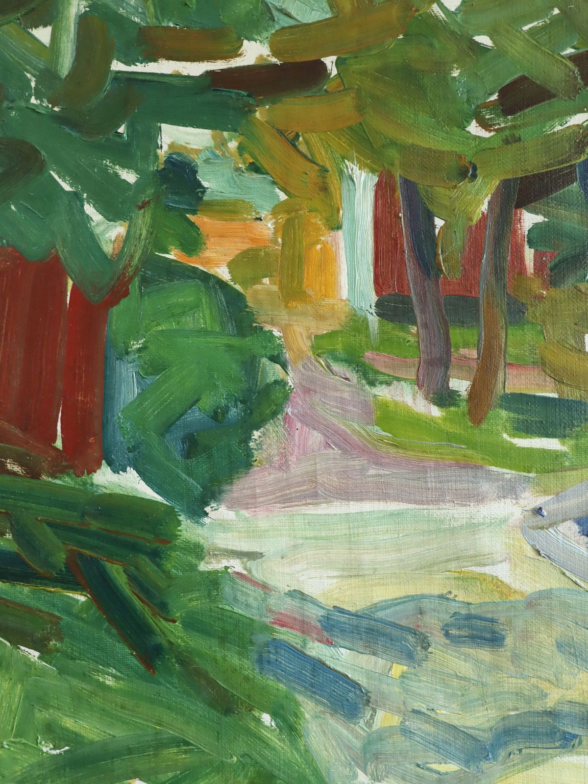 Riverside Cottages  Oil Painting photo buy
