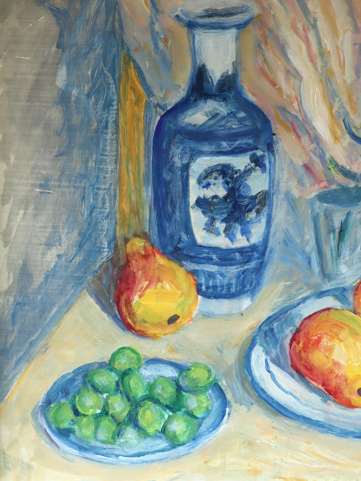 Fruit & Vase On A Table  Oil Painting photo buy
