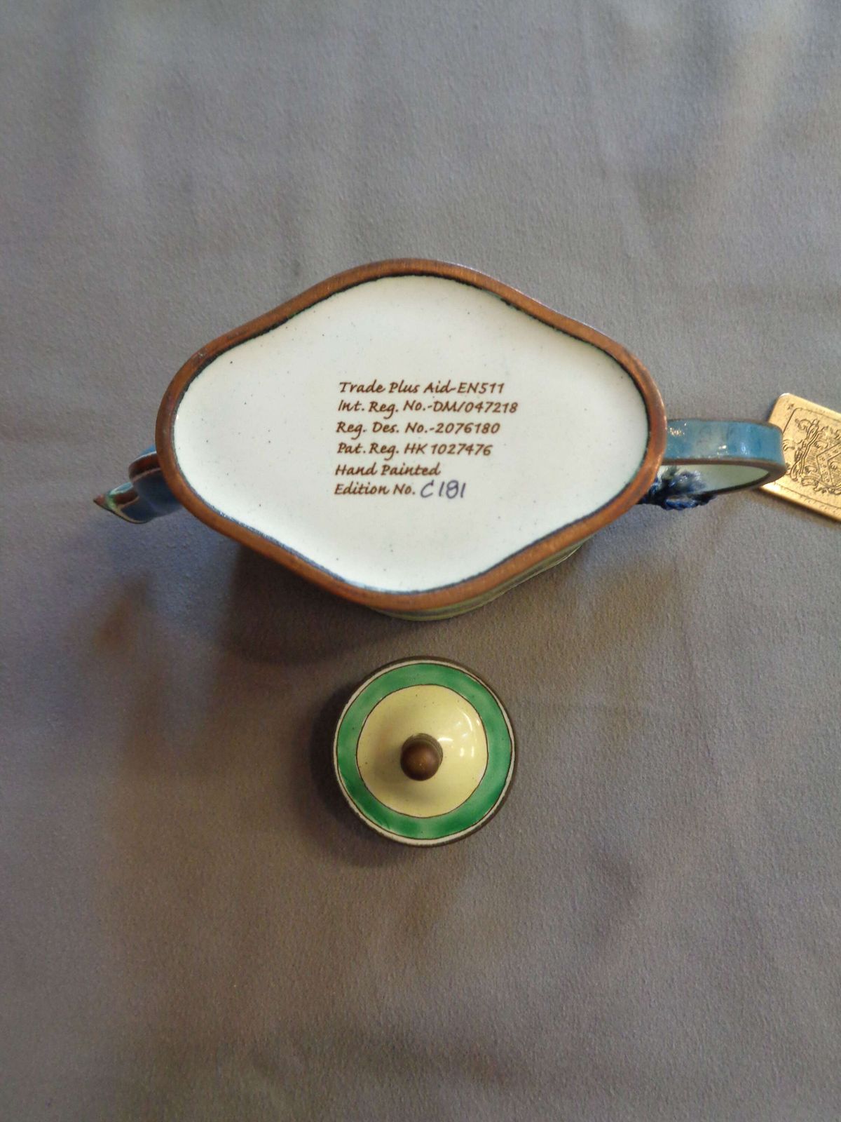 photo for sale Charlotte Di Vita   Numbered Edition Collectable Mini Teapot   Original Box