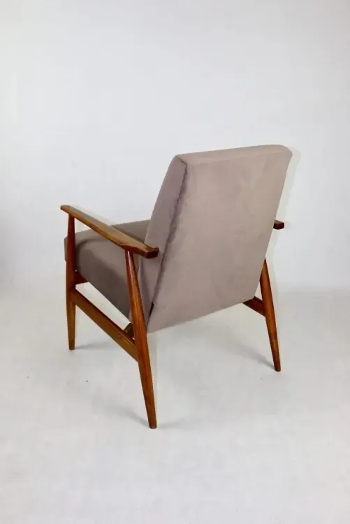 Lis Armchair, 1970s Chocolate Light Brown Velvet Jade photo 357.0