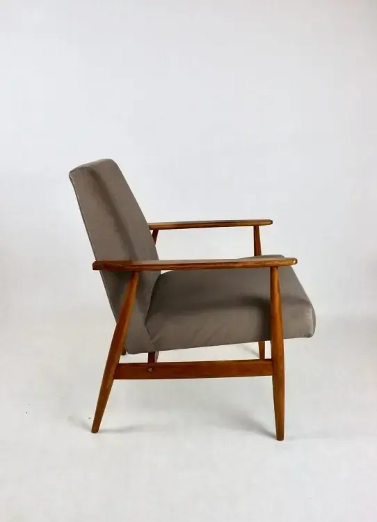 Lis Armchair, 1970s Chocolate Light Brown Velvet Jade photo buy