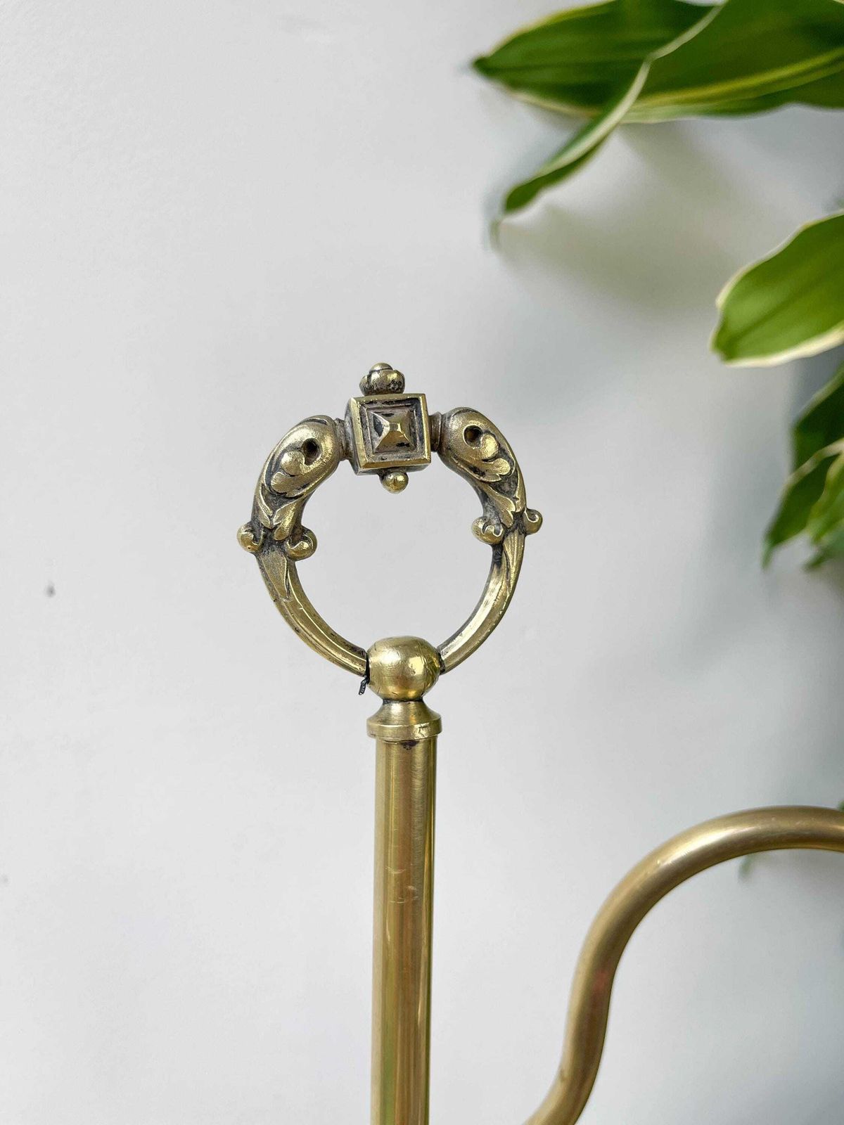 Pair Of Art Deco Swan Neck Desk Lamps – Gilded Brass & Glass Tulip 20s/30s – Vintage Articulated Lamps photo buy