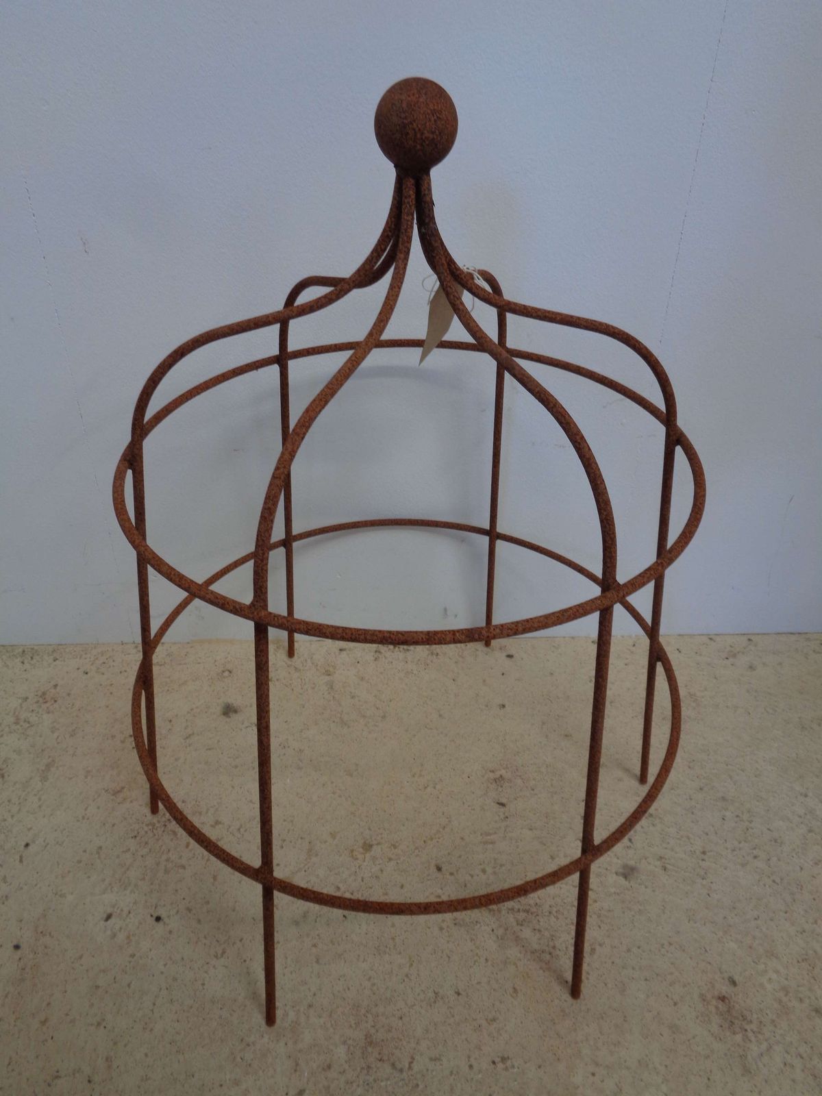 Garden Metal Lobster Pot Obelisk Plant Support   Small