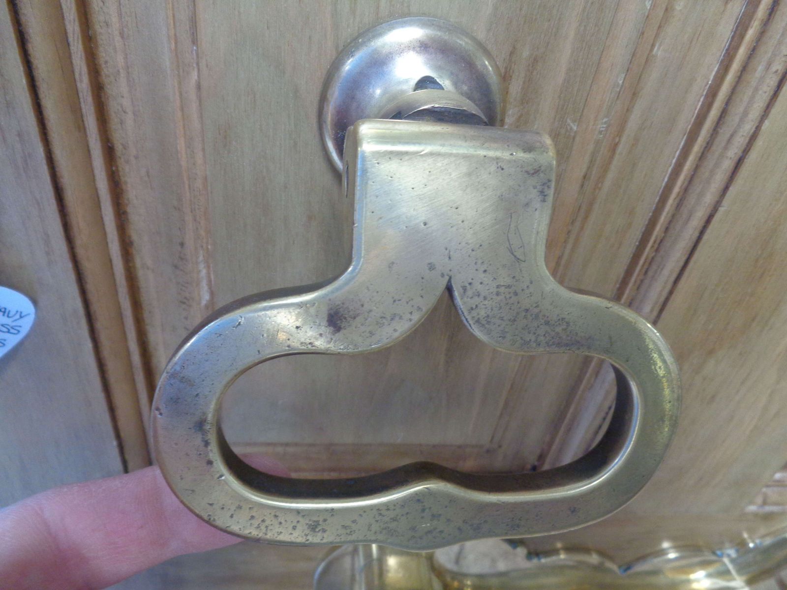 Antique Heavy Brass Door Handle photo furniture
