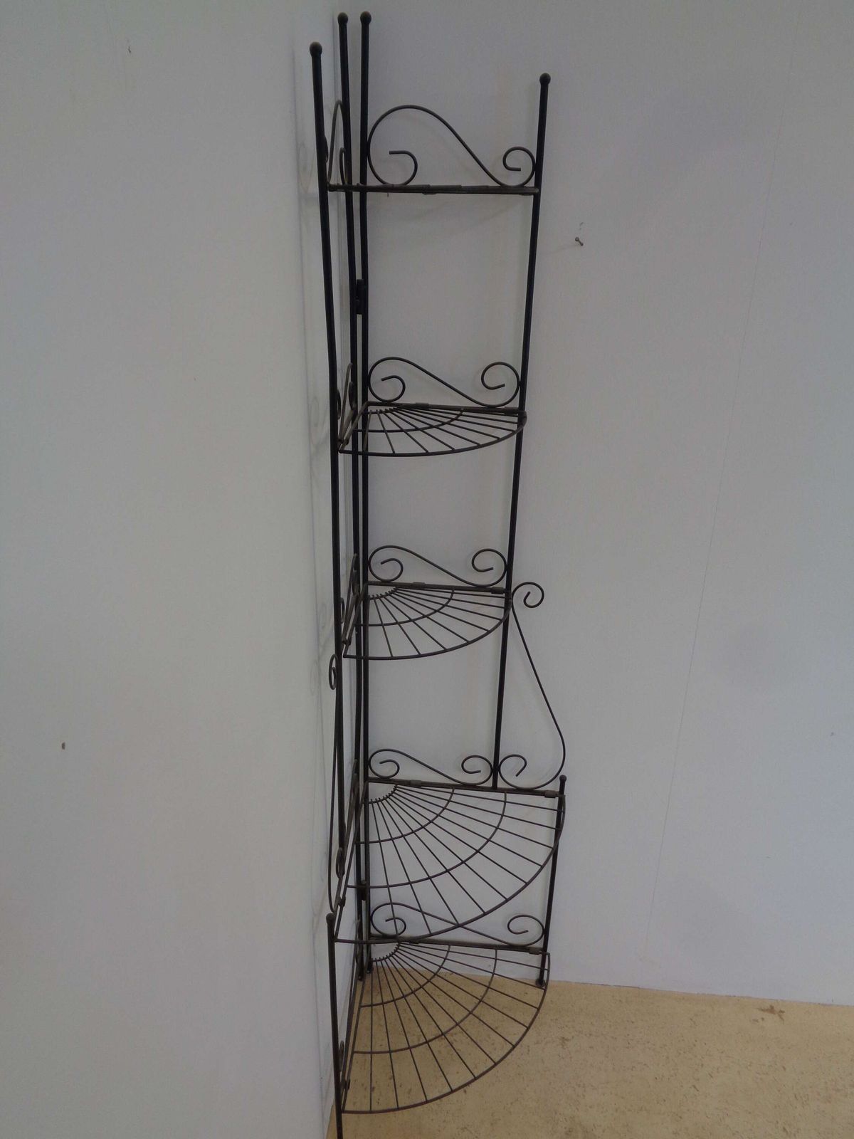 Metal Corner Folding Garden Plant Stand photo for sale