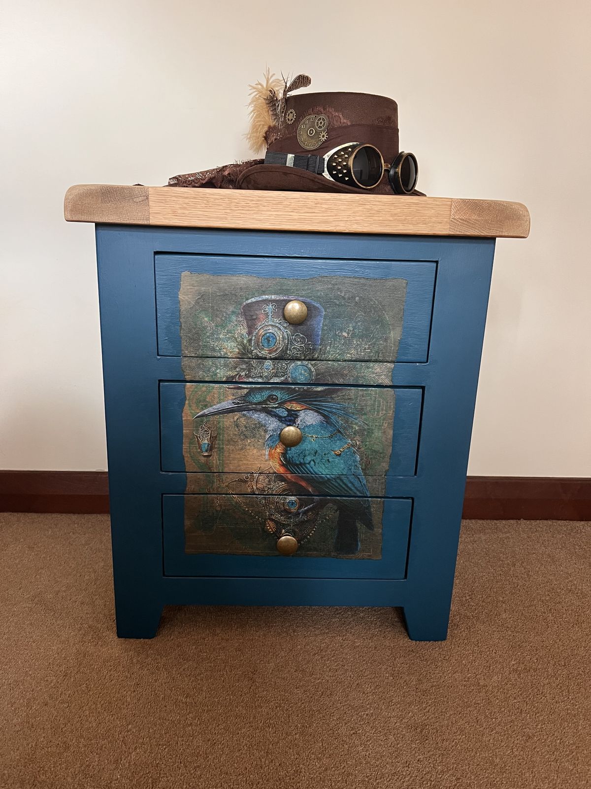 Teal Steampunk Drawers photo furniture