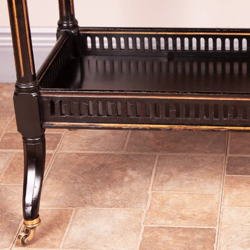 photo furniture Victorian Aesthetic Movement Ebonised Sutherland Table By Jenks & Woods