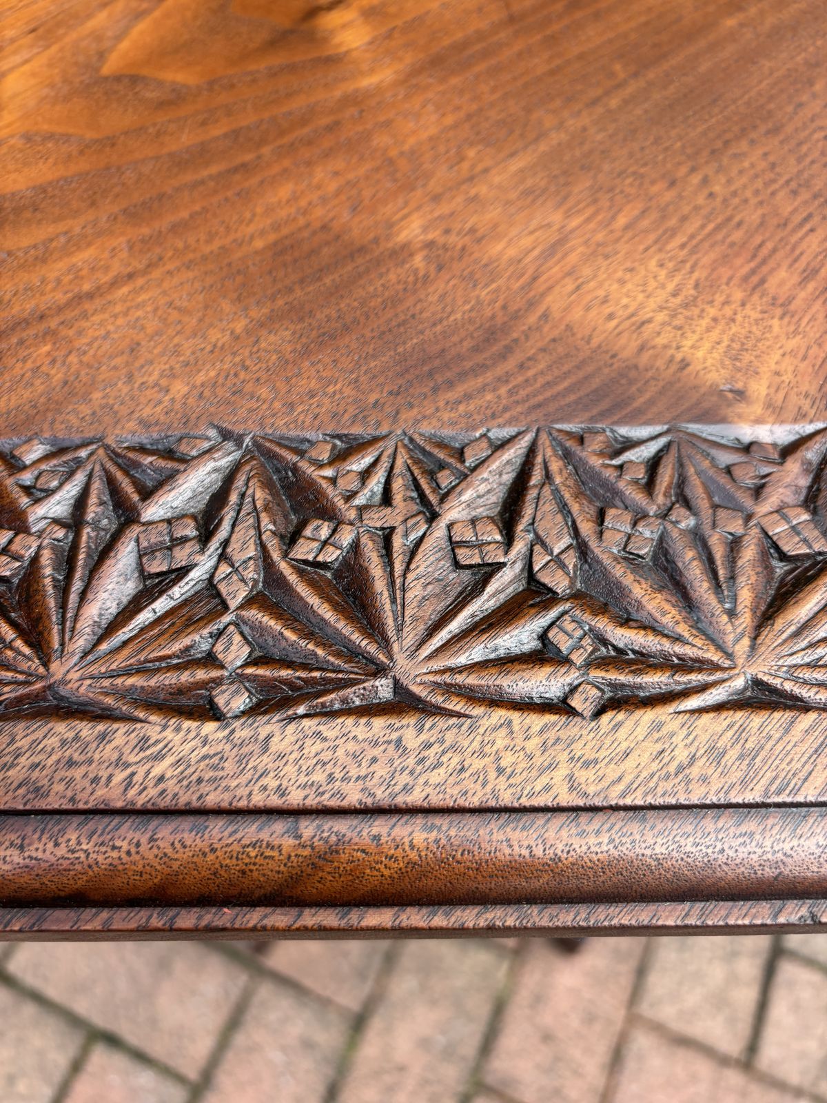 Arts & Crafts Walnut Pegged Table photo furniture