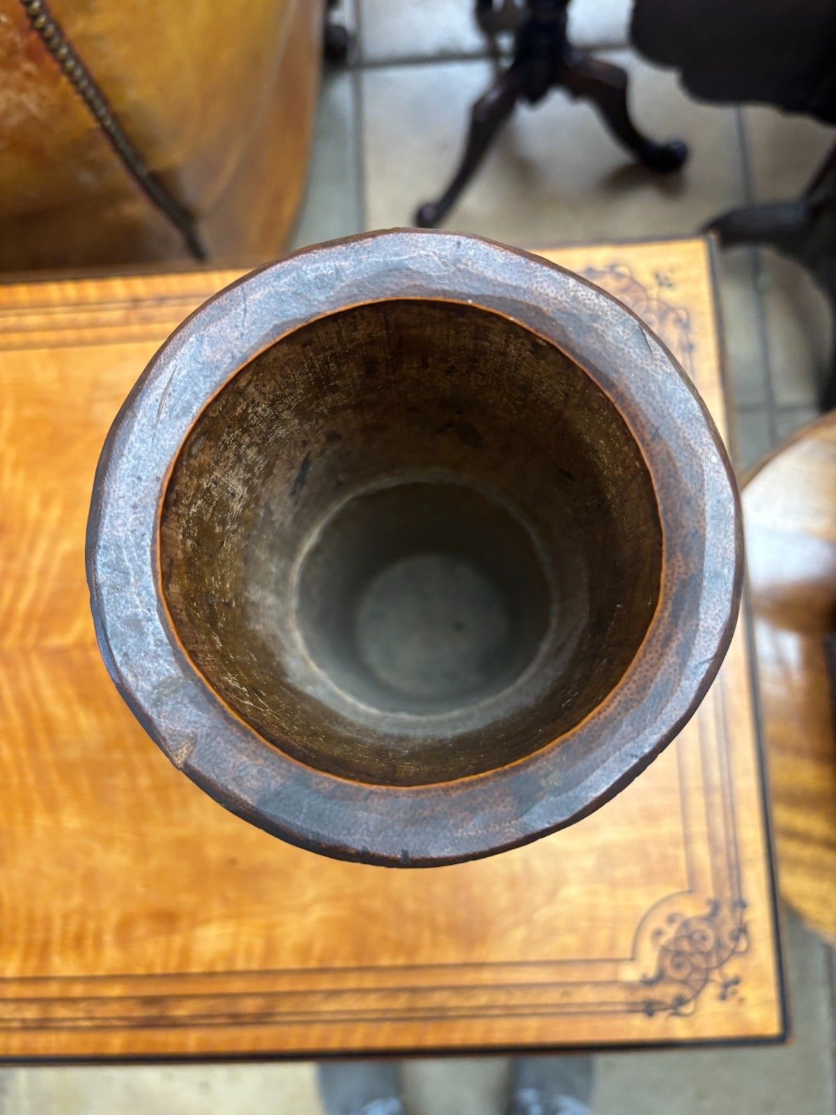 Antique Large Chinese Hand Carved Bamboo Dry Flower Vase photo buy