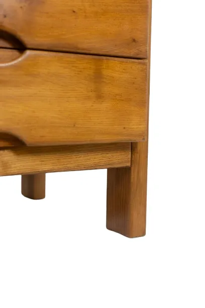 Maison Regain. Elm Chest Of Drawers. Circa 1970. photo furniture
