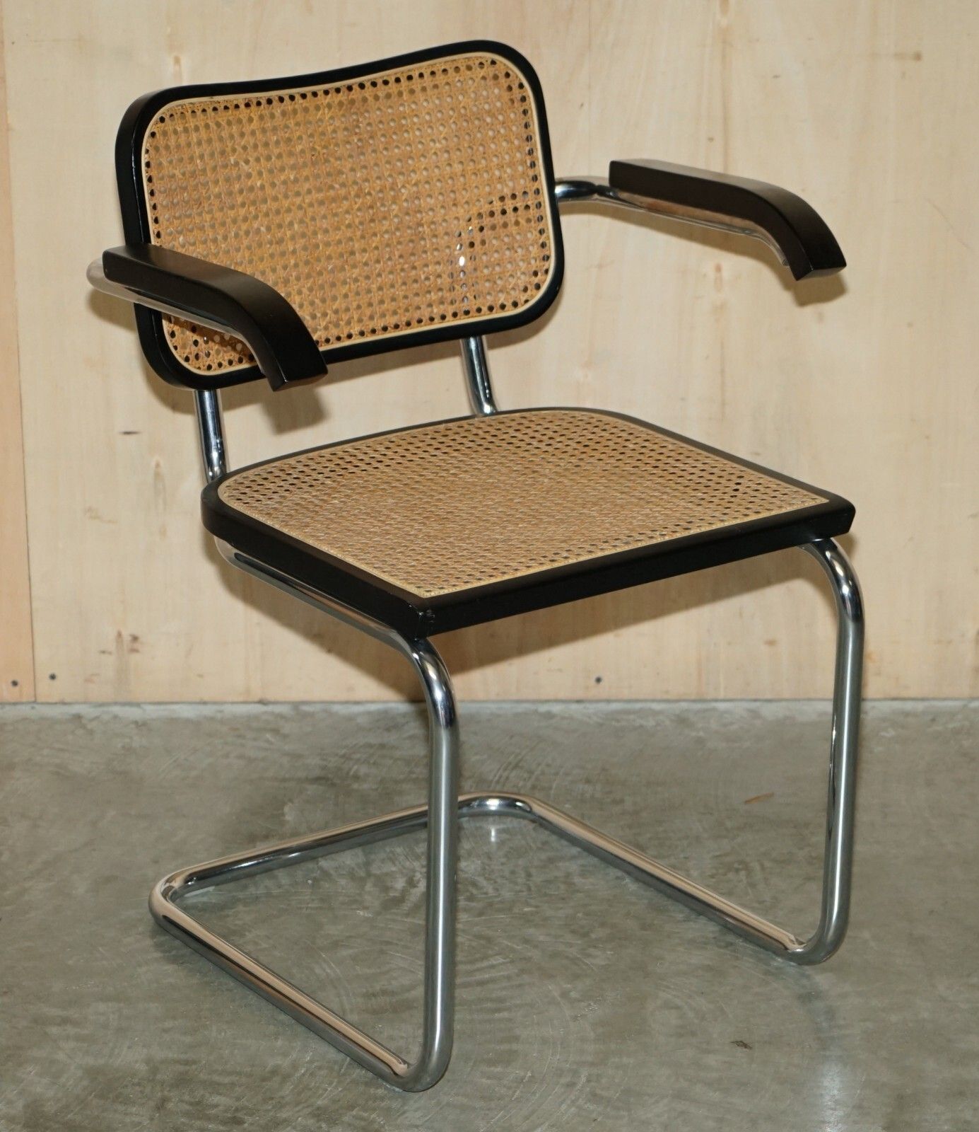 Four Vintage 1970 Made In Italy Stamped Marcel Breuer Cesca Knoll Dining Chairs photo furniture