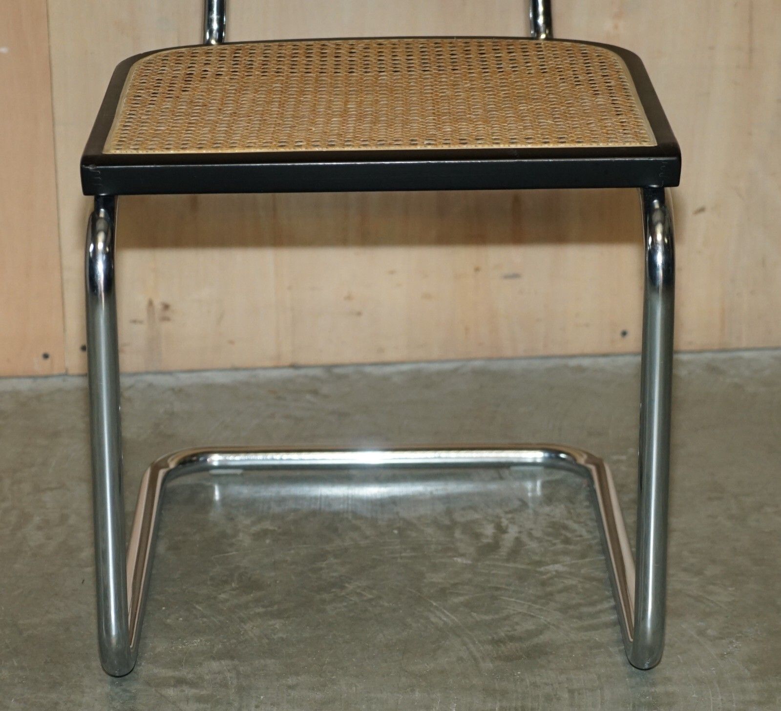 photo furniture Four Vintage 1970 Made In Italy Stamped Marcel Breuer Cesca Knoll Dining Chairs