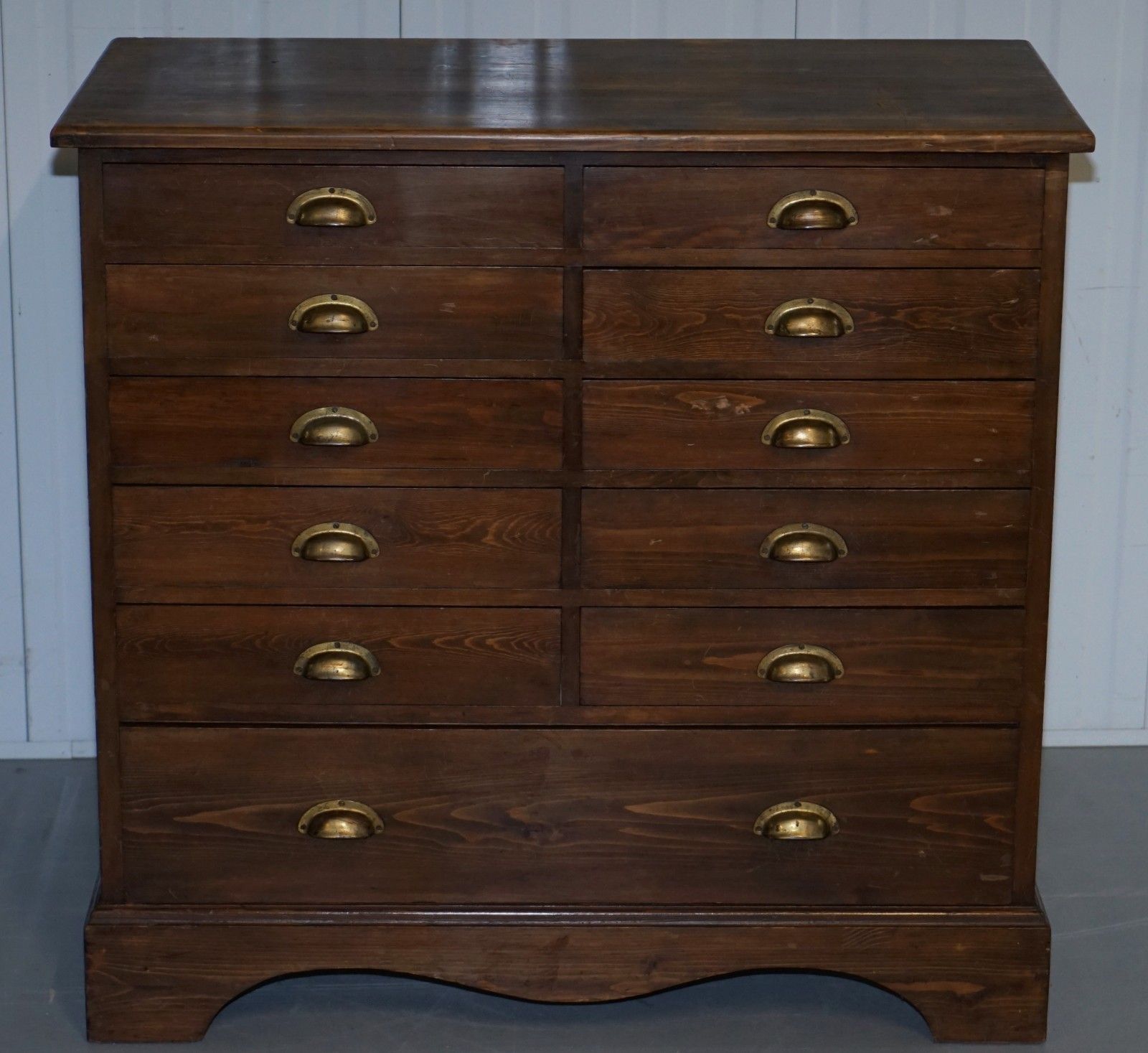 Very Rare Large Victorian Photographers Chest Bank Of Drawers Collectors Chest photo furniture