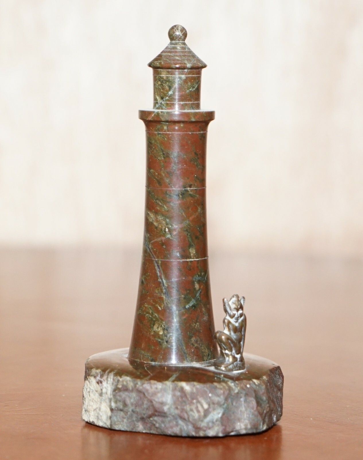 Lovely Collection Of Four Antique Small Solid Marble Statues Of Lighthouses photo furniture