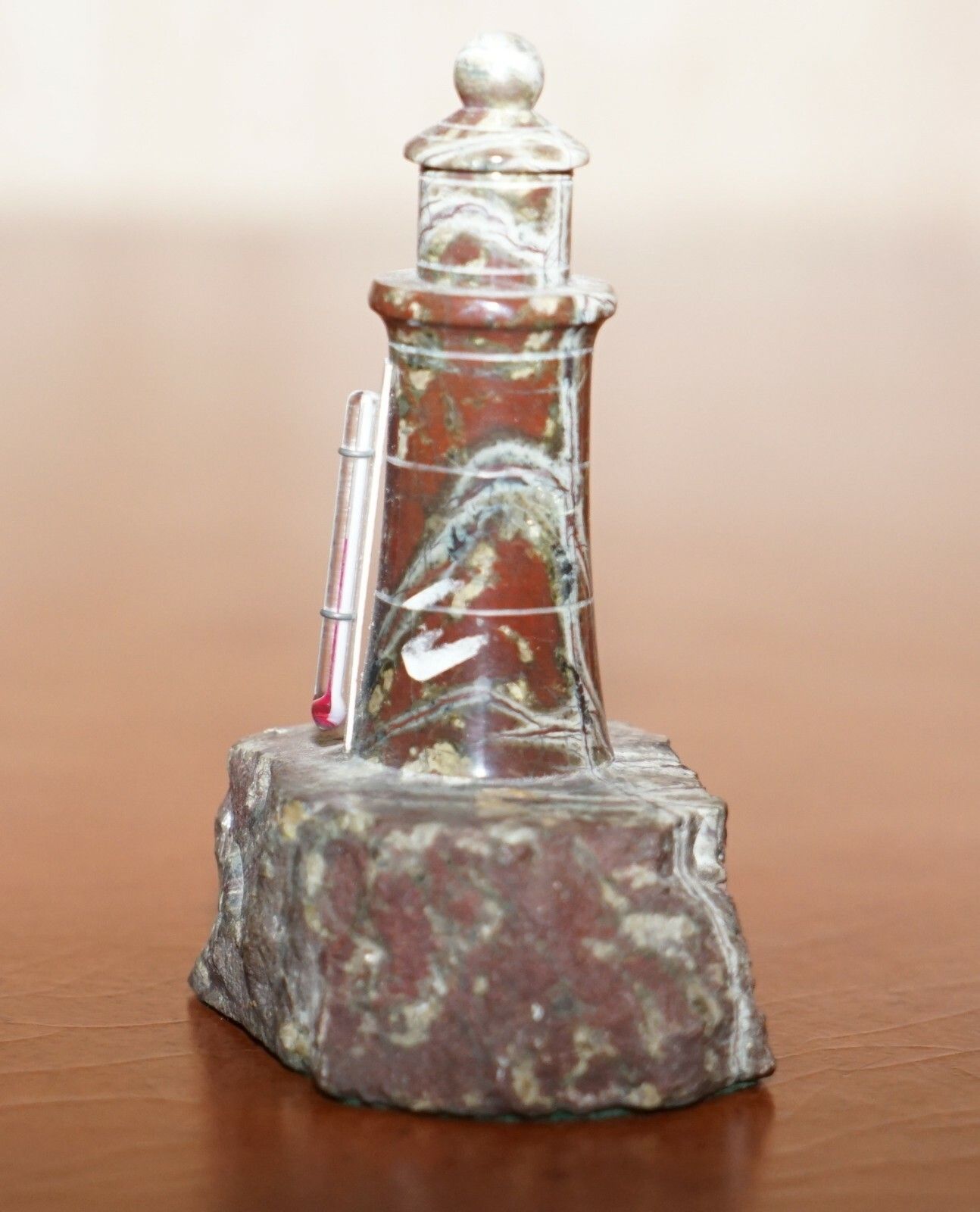 Lovely Collection Of Four Antique Small Solid Marble Statues Of Lighthouses photo vintage