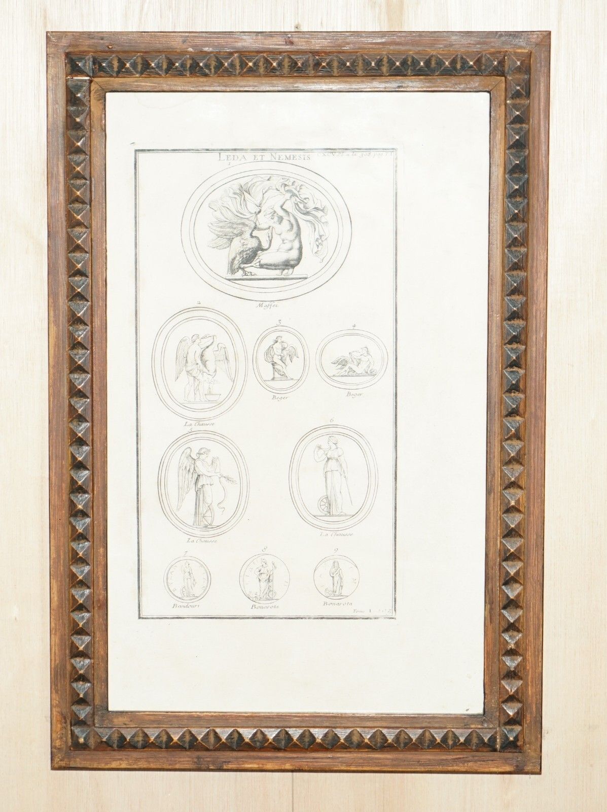 Pair Of Bernard De Montfaucon Paris 1719 L'antiquite Original Grand Tour Prints photo furniture