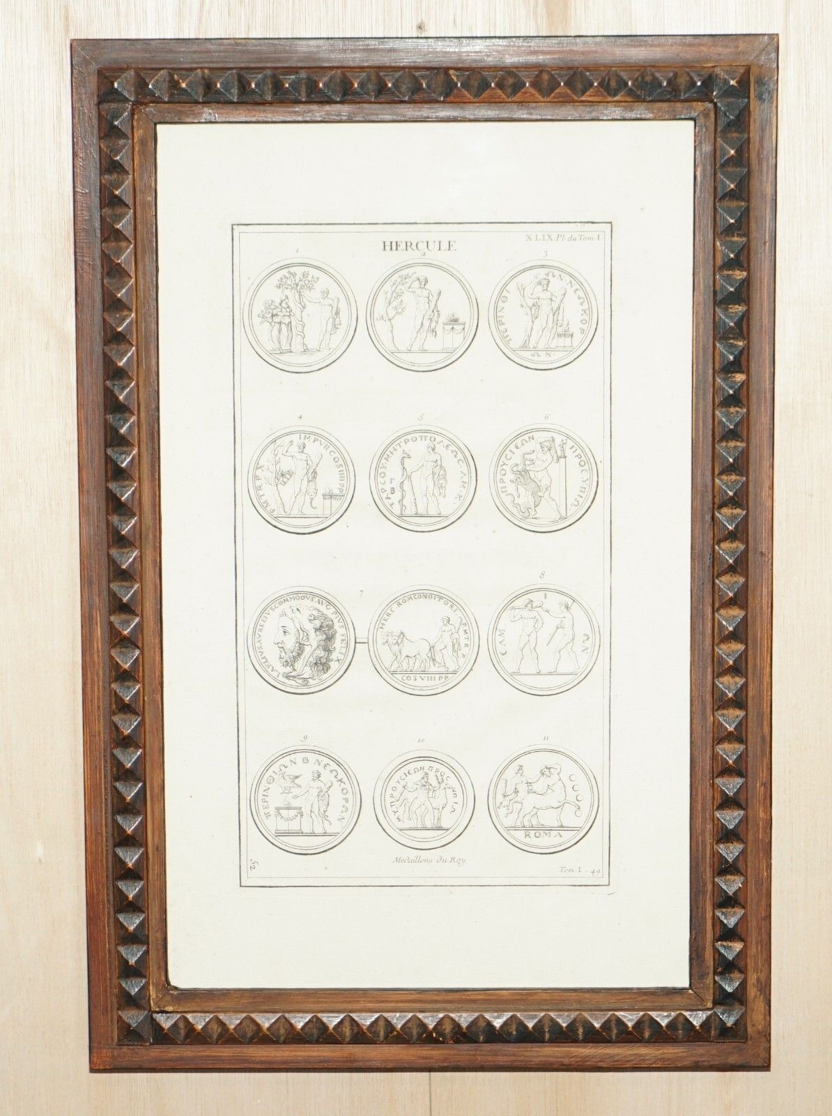 Pair Of Bernard De Montfaucon Paris 1719 L'antiquite Original Grand Tour Prints photo vintage