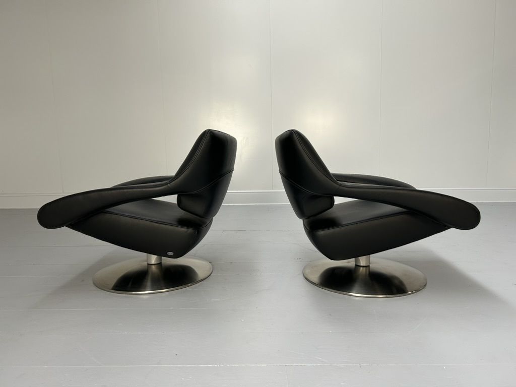 Pair Of De Sede Ds255/01 Armchairs – In Black Leather photo 6900.0