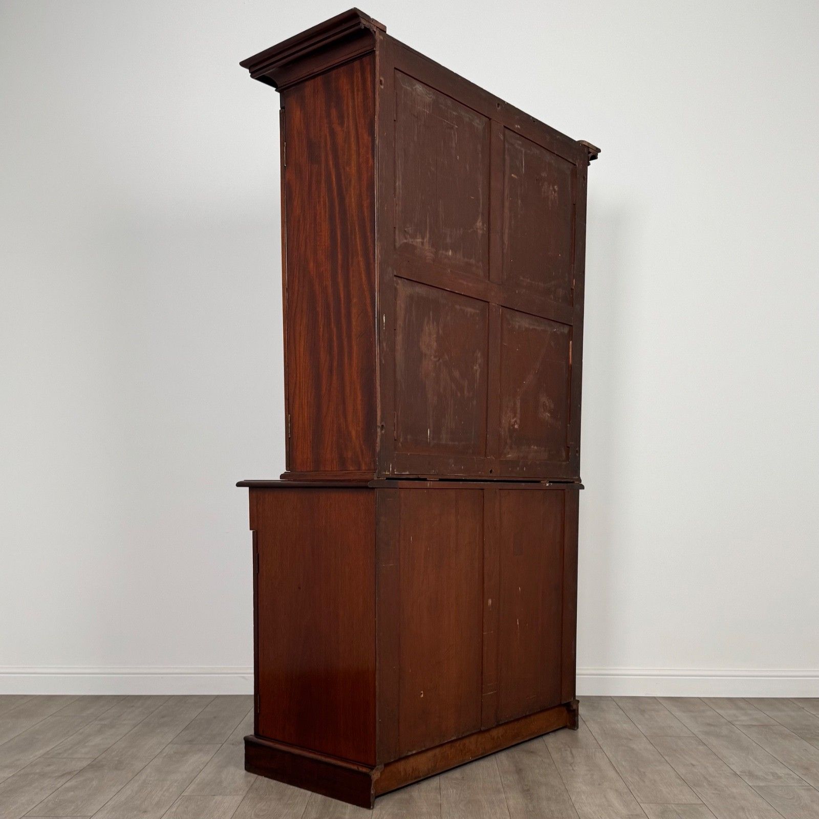 Antique 19th Century Regency Style Bookcase In Mahogany photo vinterior