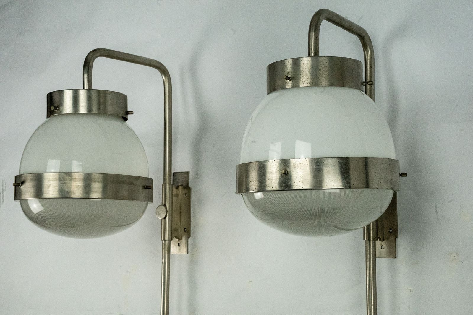 photo furniture Pair Of Delta Wall Lamps By Sergio Mazza For Artemide. Italy 1960s