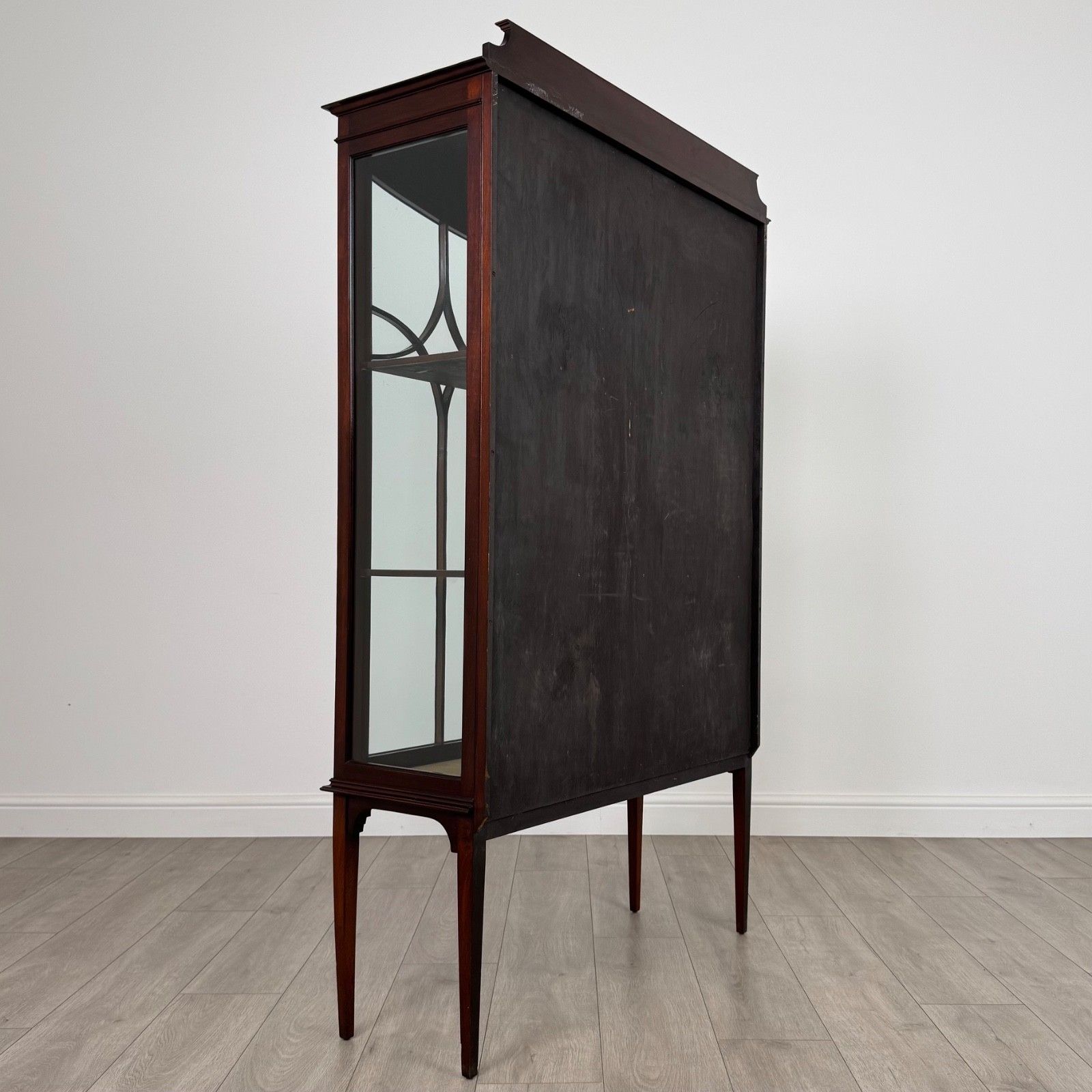 Antique 20th Century Glazed Display Cabinet In Mahogany photo vinterior