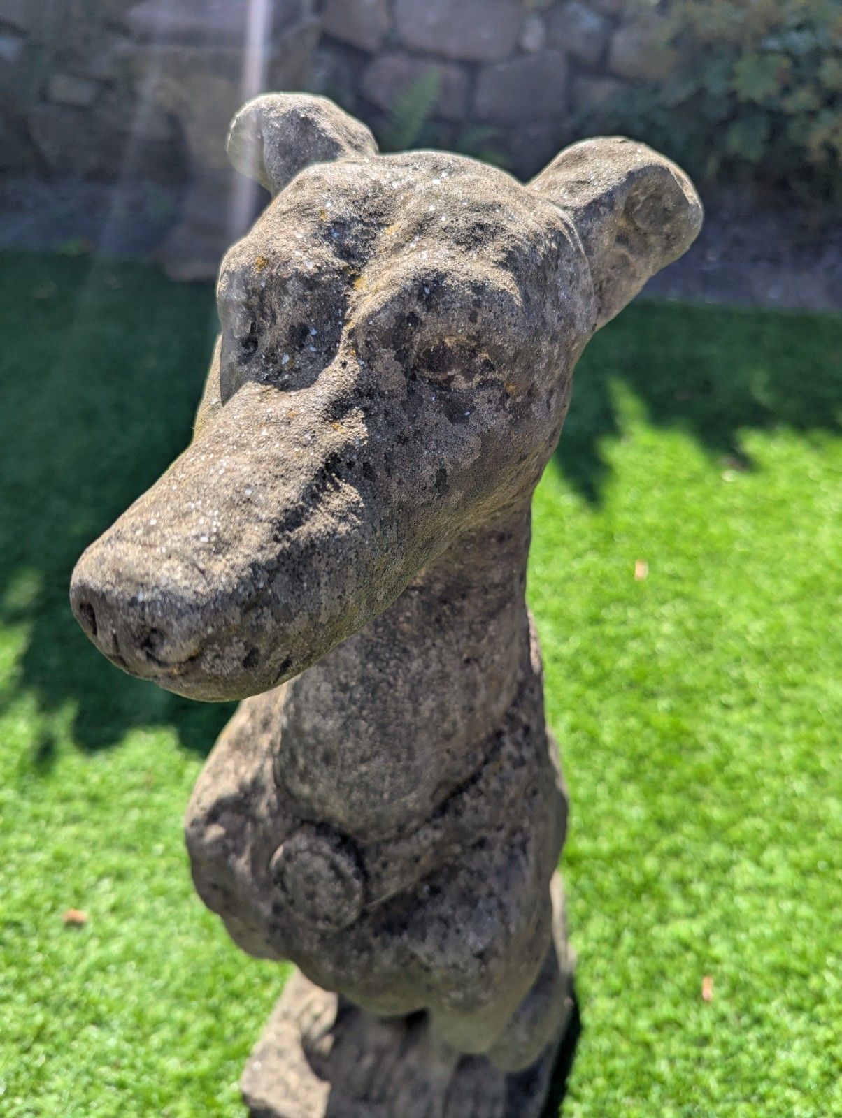19th Centuary Style Vintage Stone Italian Hounds (Delivery Available 0095. photo Art