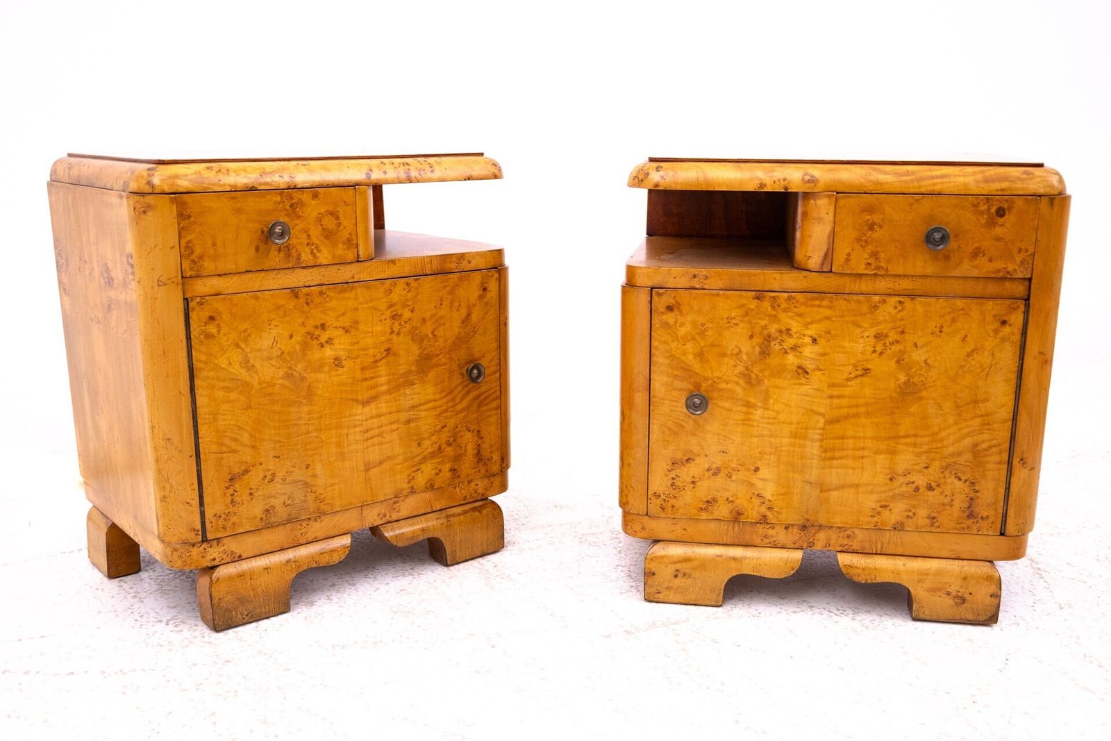 Pair Of Bedside Tables, Poland, 1930s. After Renovation. photo furniture
