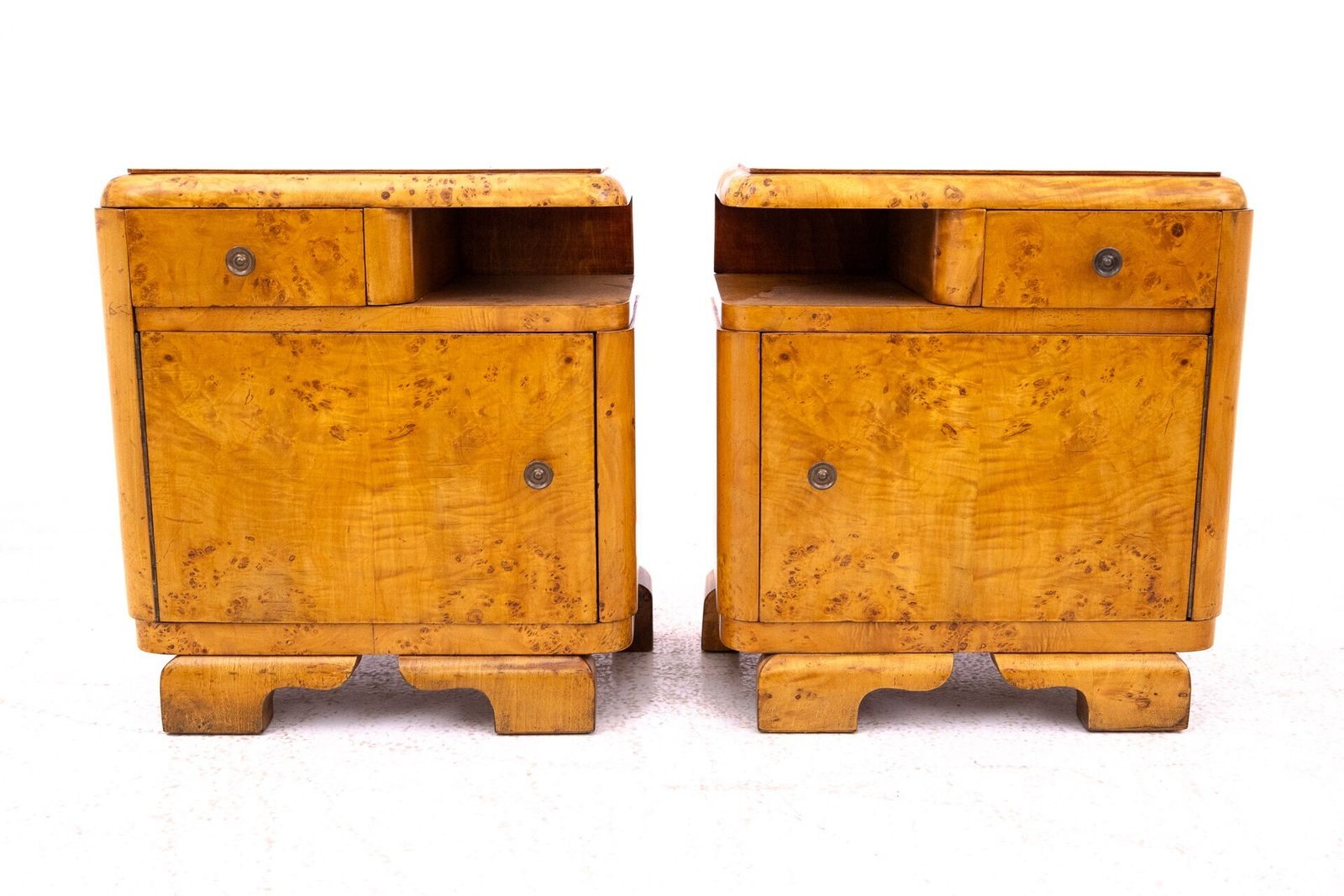 Pair Of Bedside Tables, Poland, 1930s. After Renovation. photo Furniture
