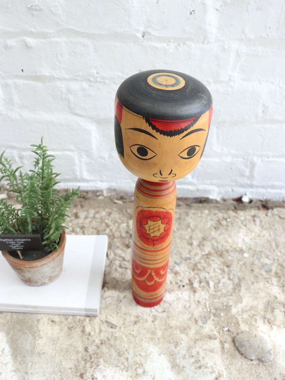 Large Traditional Japanese Kokeshi Doll photo vinterior