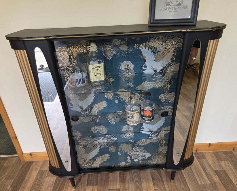 50s/60s Vintage China, Cocktail, Drinks Cabinet photo for sale
