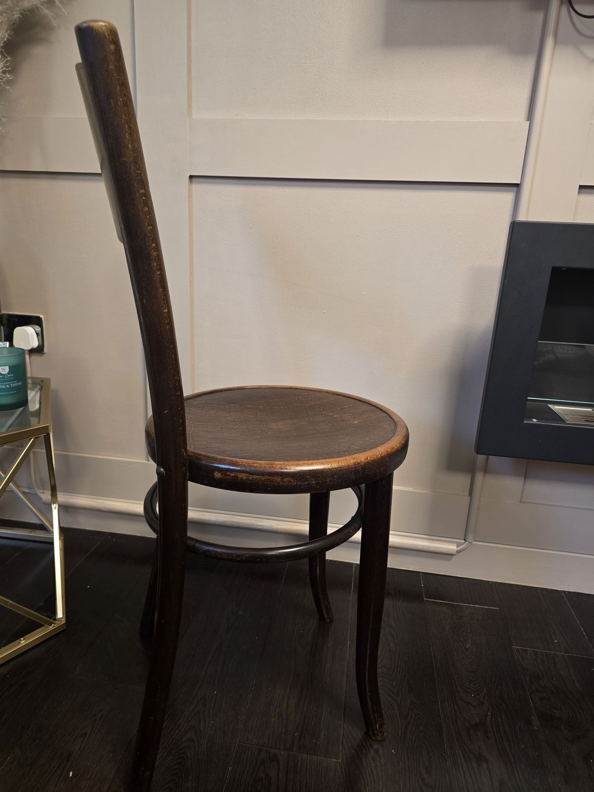 Early 20th Century Mundus & J. & J. Kohn Bentwood Chair With Crocodile Impressed Seat photo 325.0
