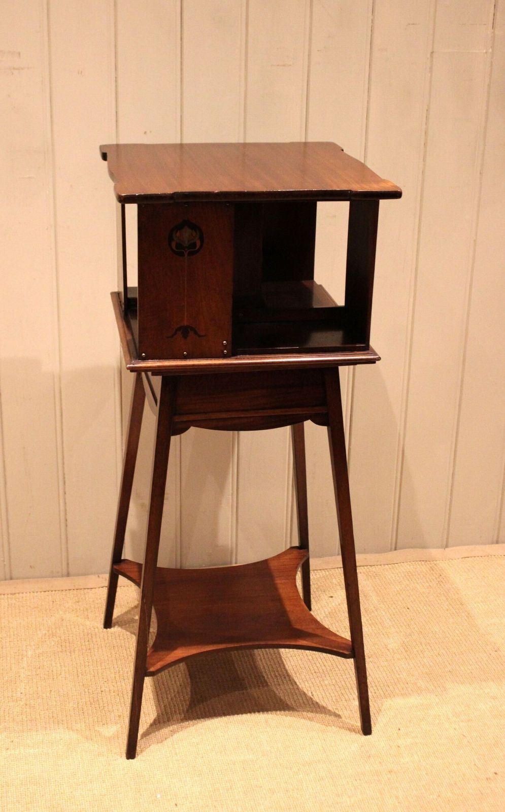 Art Nouveau Mahogany Revolving Bookcase photo furniture