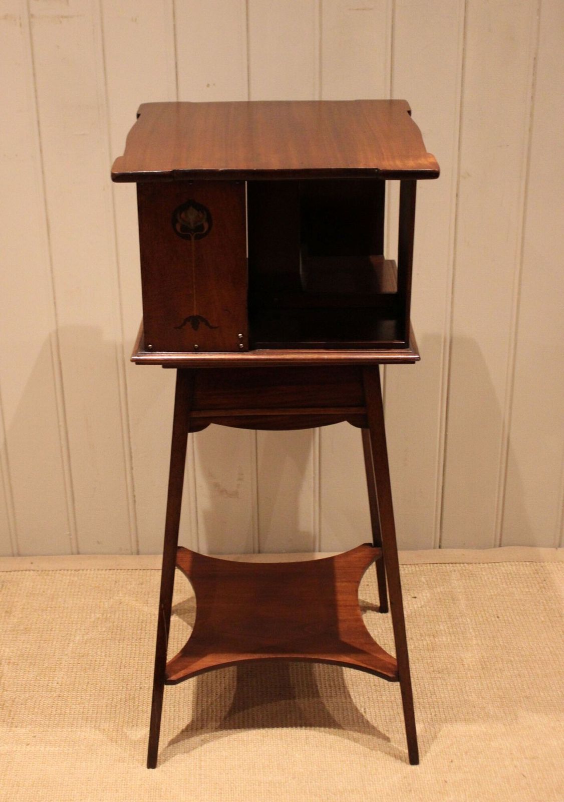 Art Nouveau Mahogany Revolving Bookcase photo Furniture