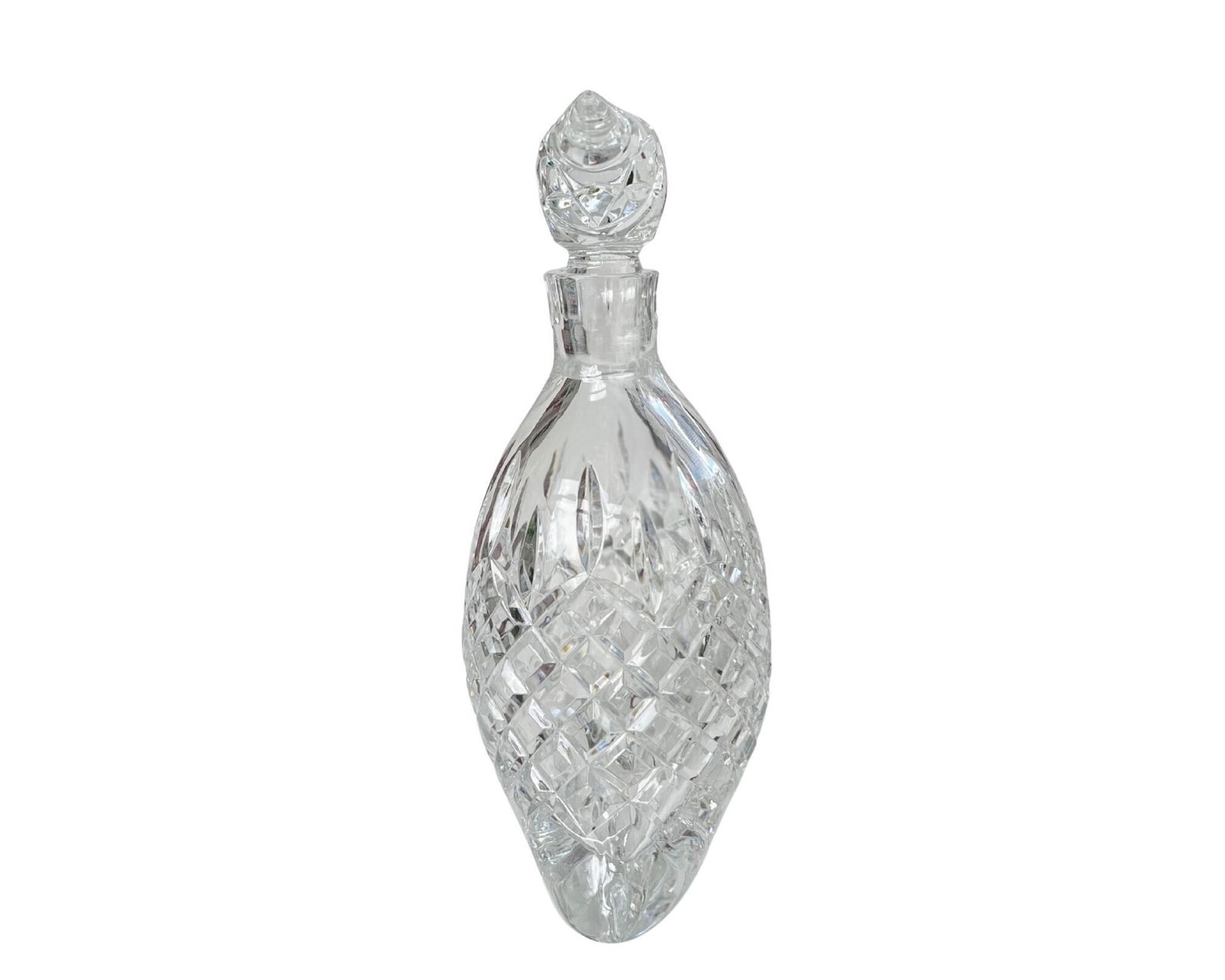 Vintage Kristallen Karaf | Klokvorm | Diamantpatroon photo Woonaccessoires