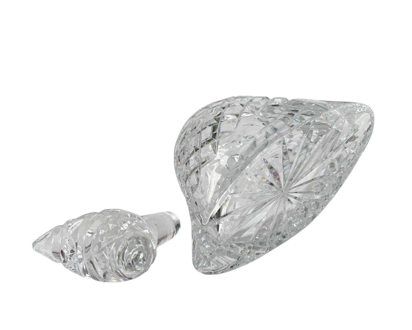 Vintage Kristallen Karaf | Klokvorm | Diamantpatroon photo vinterior