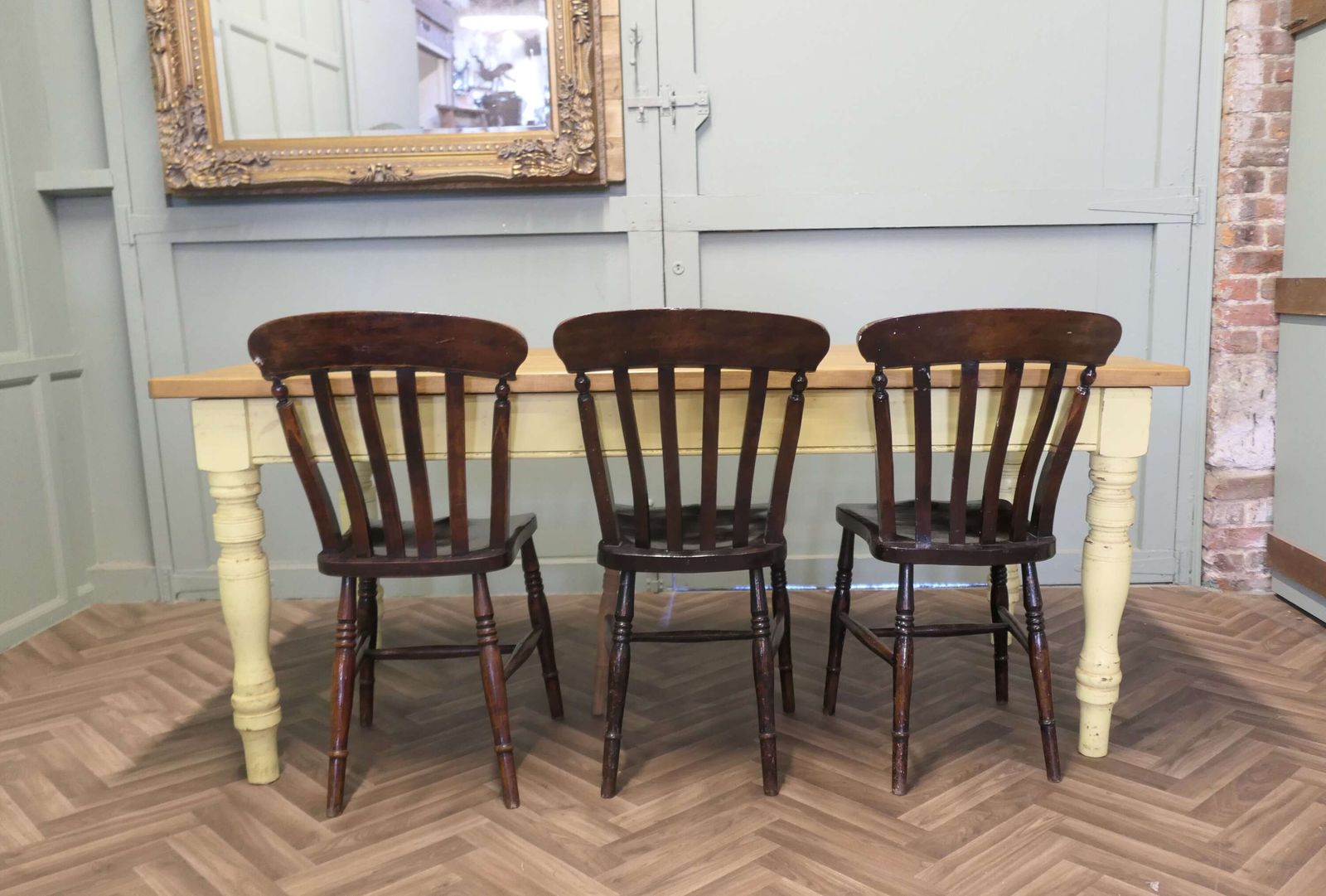 6ft. Long Pine Farmhouse Table photo for sale