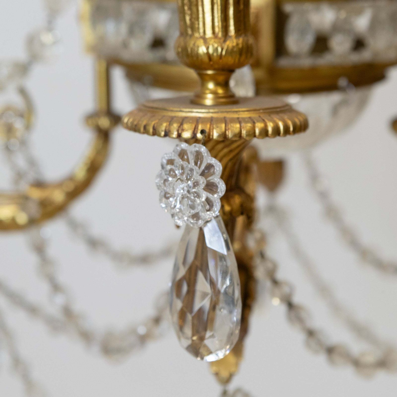 photo furniture Antique French Crystal Chandelier
