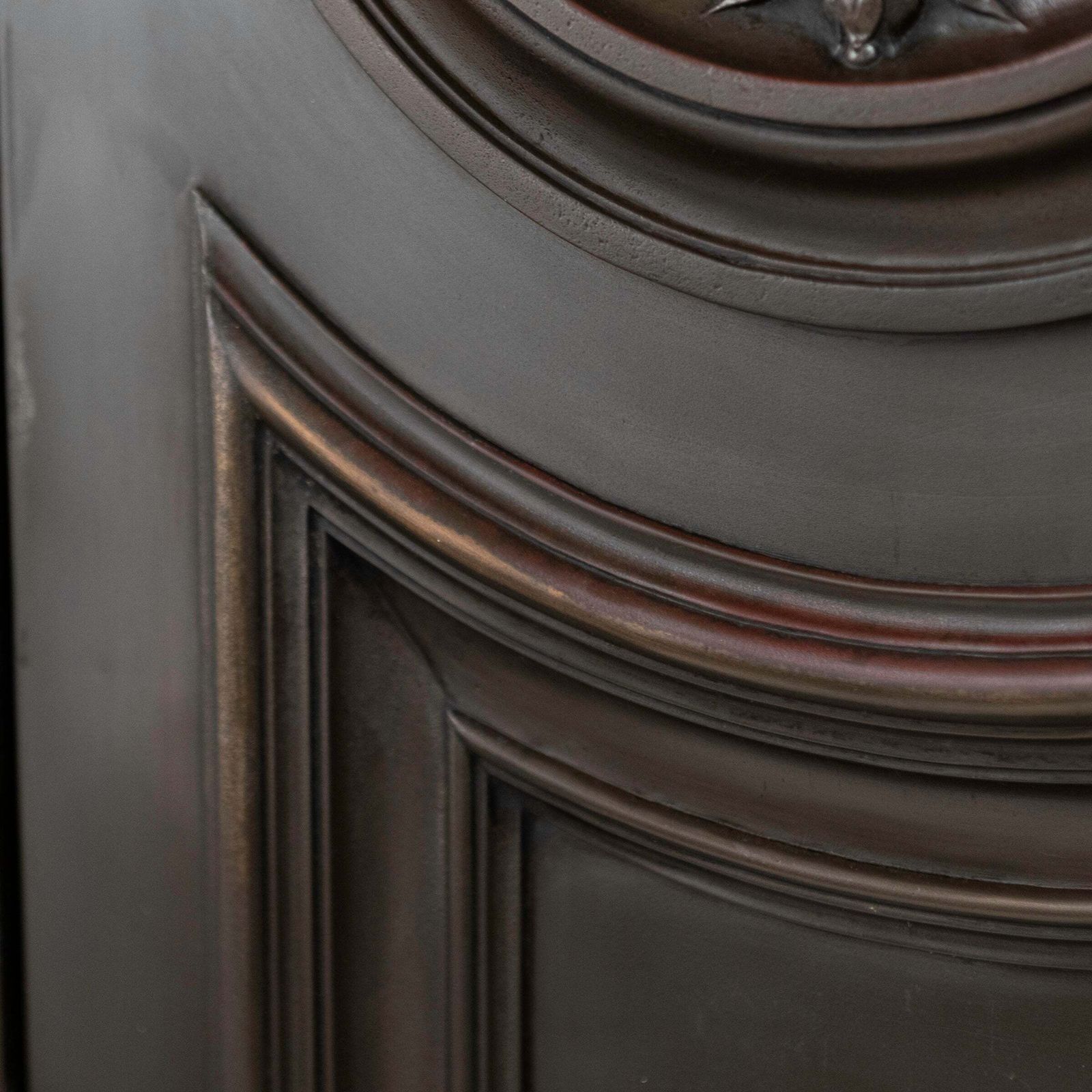 Monumental Bronze And Mahogany Entranceway Doors photo 26000.0