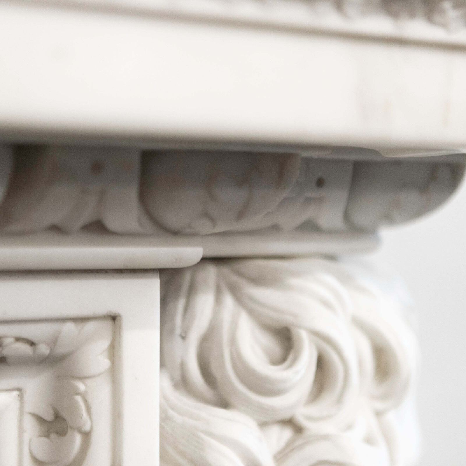 photo for sale 18th Century English Baroque Marble Fireplace | Appuldurcombe House
