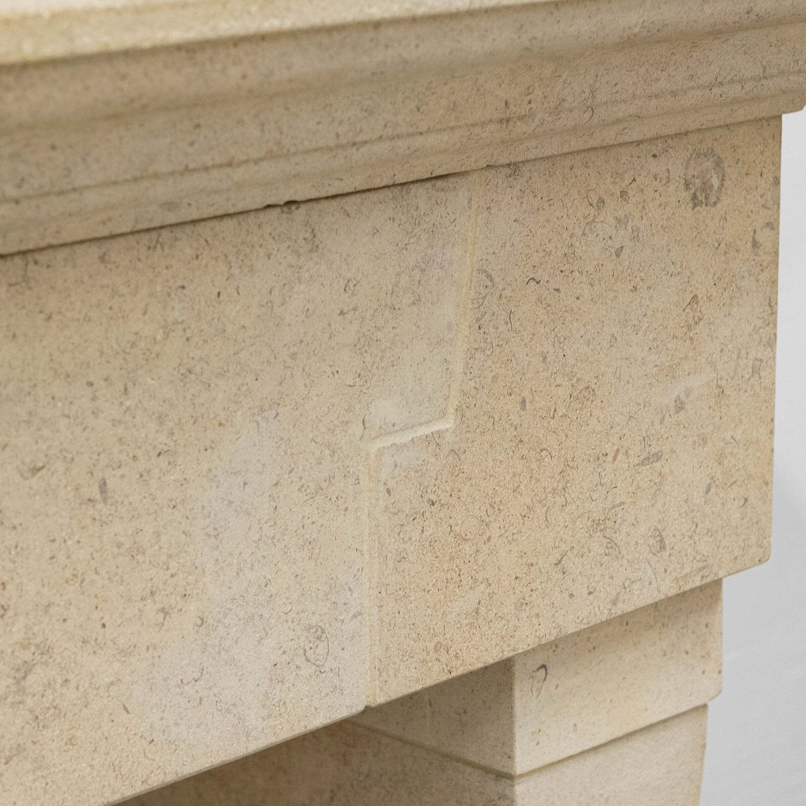The Marseilles A French Style Limestone Fireplace Surround I Pair Available photo for sale