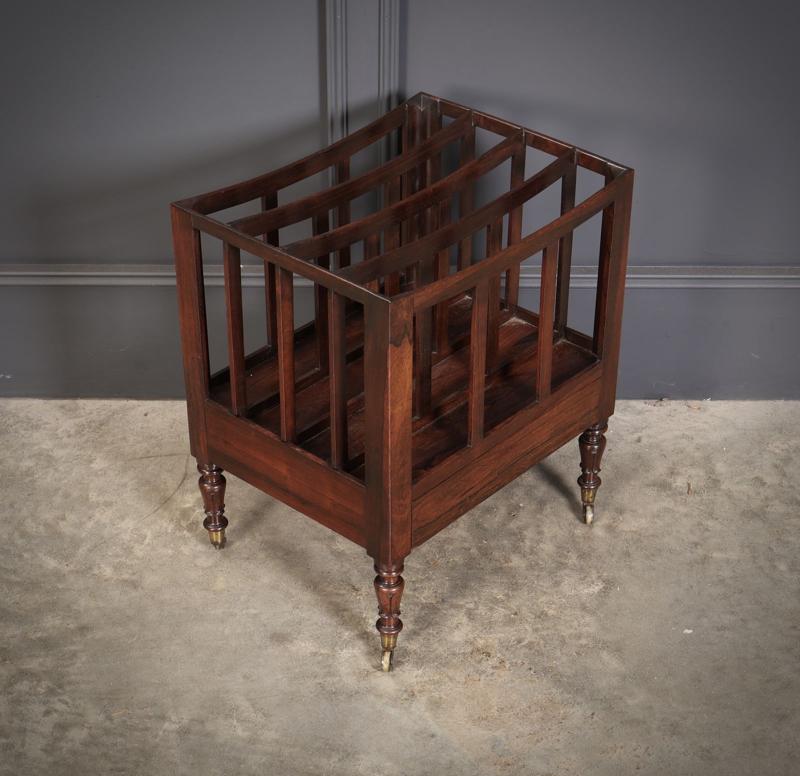William IV Rosewood Canterbury Magazine Rack photo 1035.0