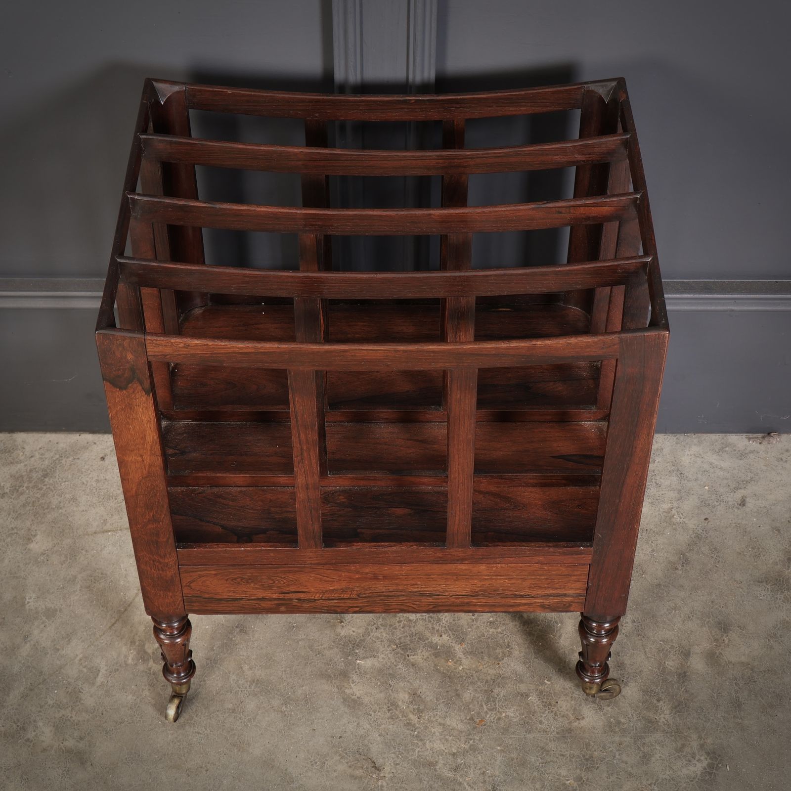 William IV Rosewood Canterbury Magazine Rack photo buy