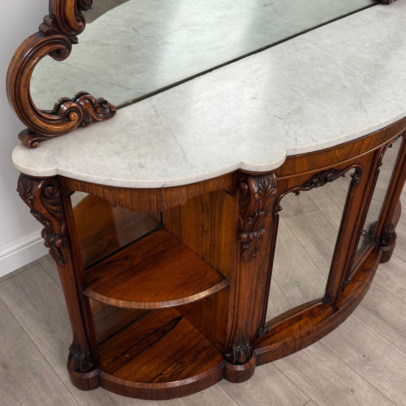 2495.0 Antique 19th Century Marble Top Credenze Of Finest Quality photo